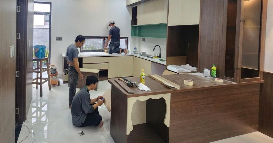 Triển khai công trình tại xưởng 2