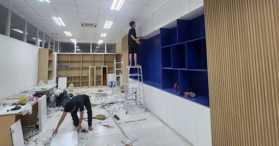 Triển khai công trình tại xưởng 3